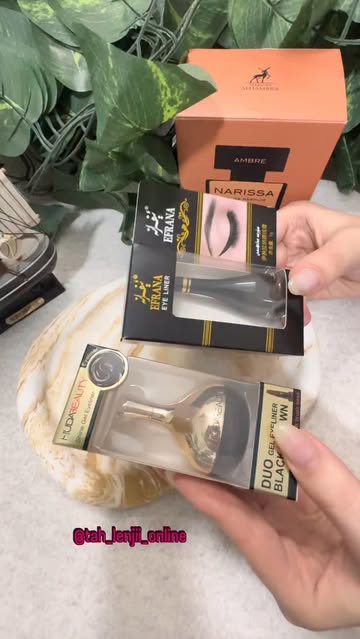 خط چشم خمیری ضدآب دورنگ قهوهای و مشکی Huda Beauty